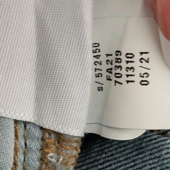 LOFT Jeans Womens 24x27 Modern Straight Leg Mid-Rise Medium Raw Frayed Hem Denim - Picture 8 of 10